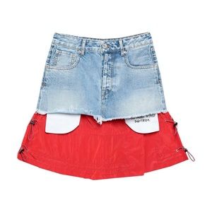 Ben Taverniti unravel project woman denim mini skirt size 25